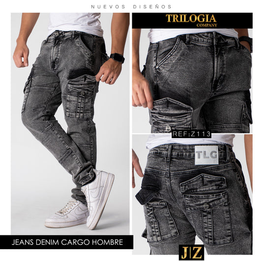 Jeans Hombre cargo Rf Z113