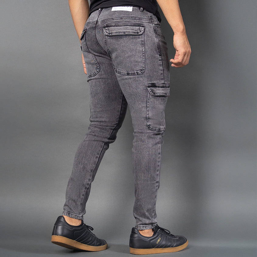 Jeans cargo humo ref TL222