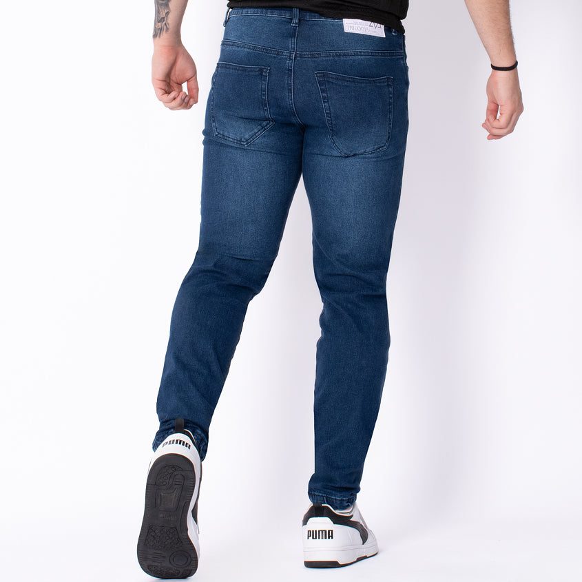 Jeans clasico con rayas adidas abajo ref z149