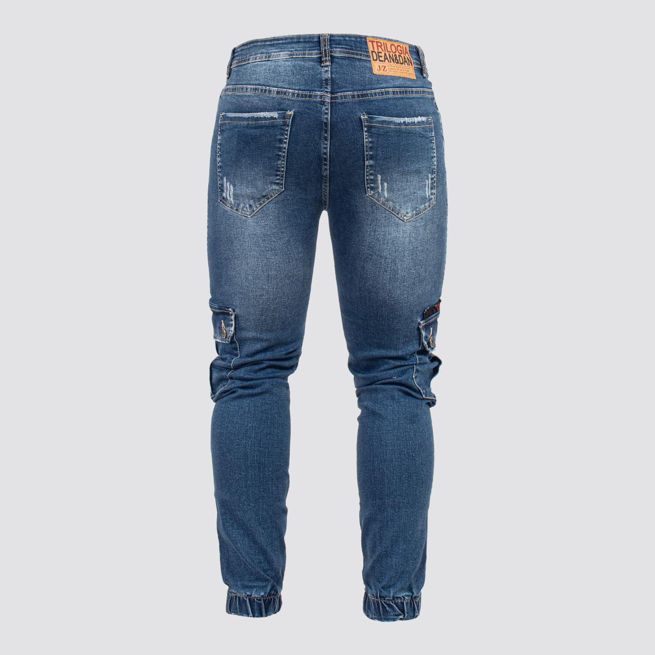 Jeans Cargo Tono Claro