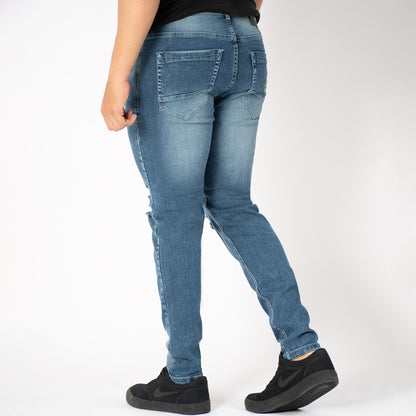 Jeans Clásico Desgaste Z-117