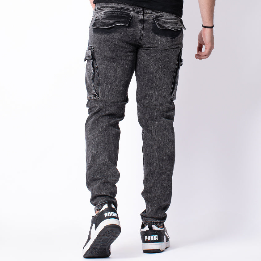 JEANS CARGO HUMO  REF Z155