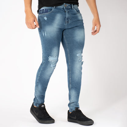 Jeans Clásico Desgaste Z-117