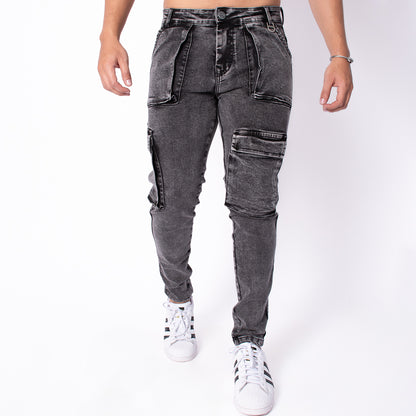 JEANS CARGO HUMO BOLSILLO DERECHO LATERAL REF Z154