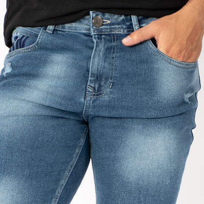 Jeans Clásico Desgaste Z-117