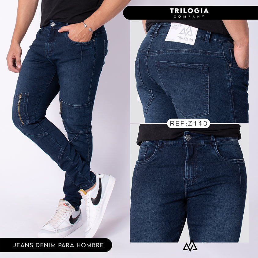 jeans urbano hombre tono oscuro ref z-140