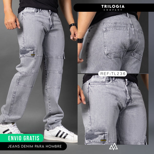 Jeans cargo denim REF 236