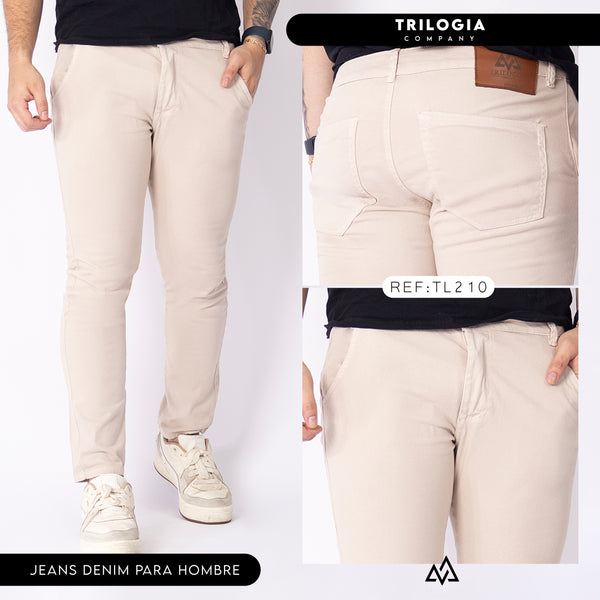 jeans clasico beige ref 210