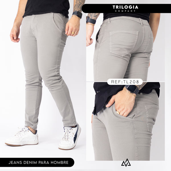 jeans clasico gris ref 208