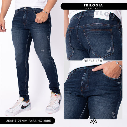 JEANS CLASICO TONO OSCURO AZUL CHOCOLATE ref z 139