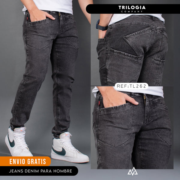 Jeans 6 bolsillos oscuro ref 262