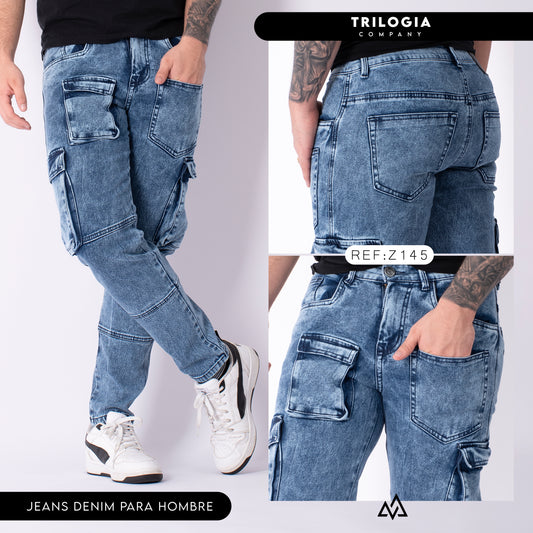 Jeans cargo urbano z-